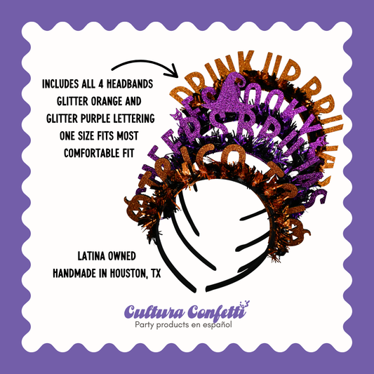 Latina Spooky Halloween Headband Bundle