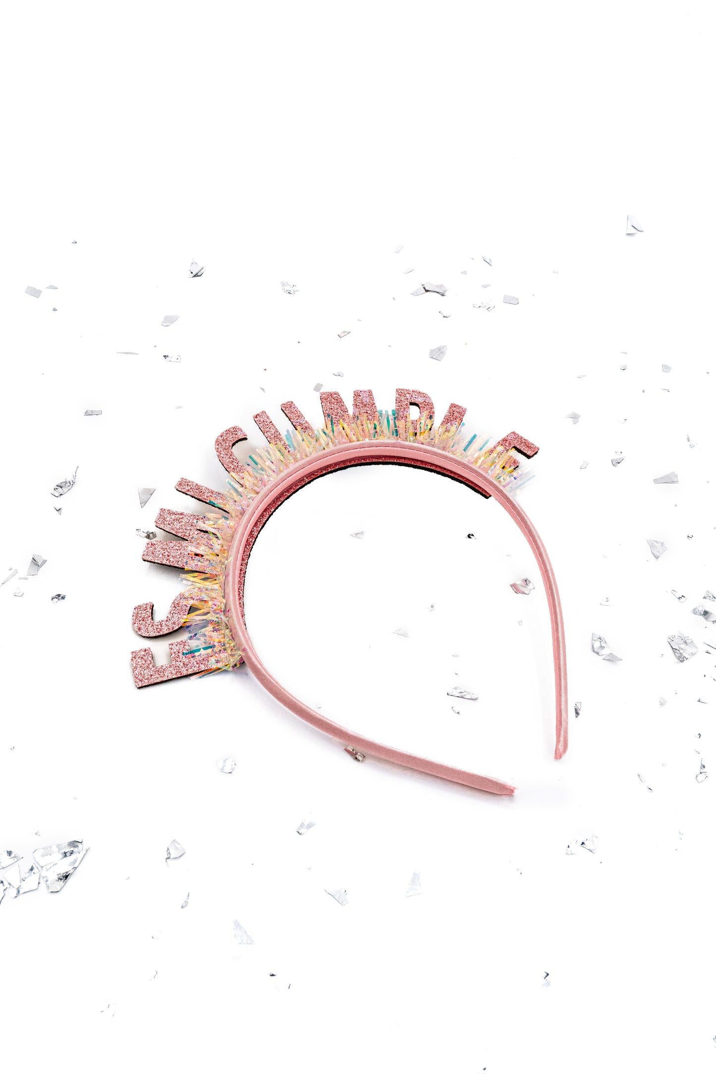 Es Mi Cumple Bundle – Glitter Pink Birthday Headband & Sash / Conjunto "It's my Birthday" – Diadema y Banda Rosa, Birthday Girl Set, Fresita Birthday