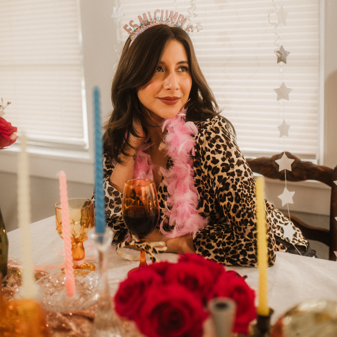 Es Mi Cumple Glitter Pink Birthday Headband Diadema Rosa Brillante "Es Mi Cumple" para Cumpleaños