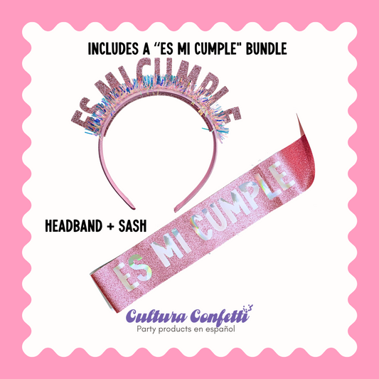 Las Amigas Bundle- a Glitter Birthday Set for 1 Birthday Girl and 3 Friends ¡Celebración Especial para la Cumpleañera y Sus Tres Mejores Amigas!